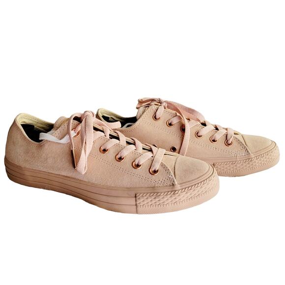 Converse Chuck Taylor Low Top Unisex Sneakers Bisque Blush Pink Suede W-8.5/M 7 - Picture 7 of 7